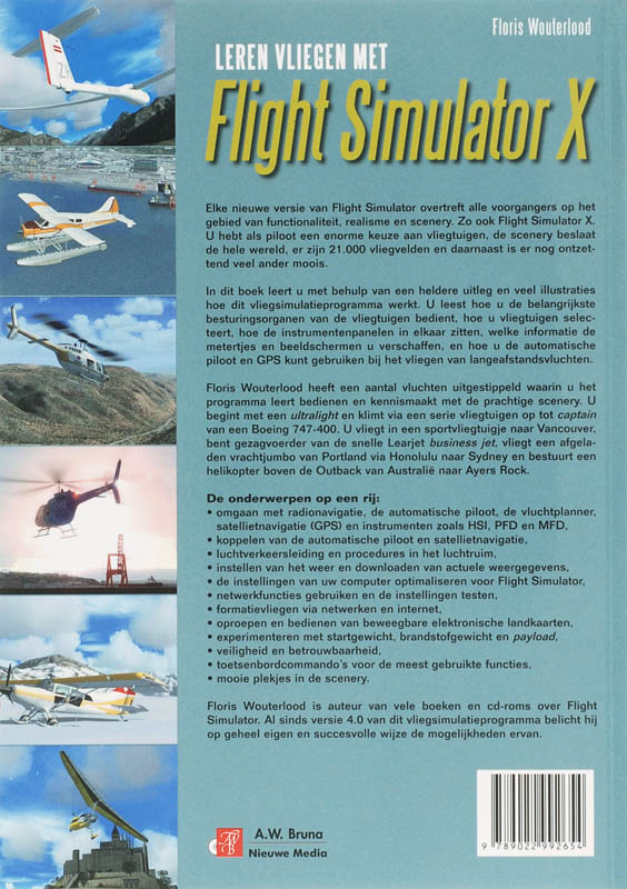 Achterkant van Leren vliegen met Flight Simulator X