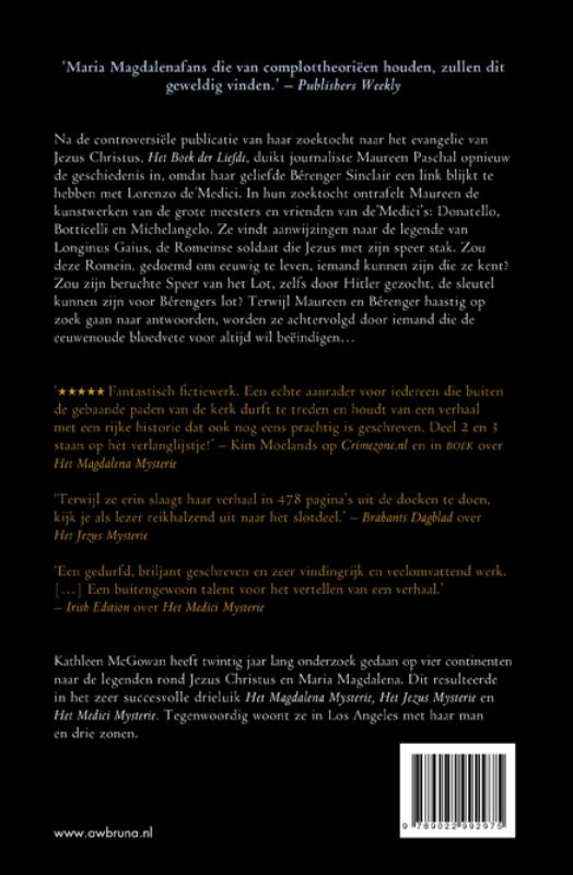 Achterkant van Het Medici mysterie