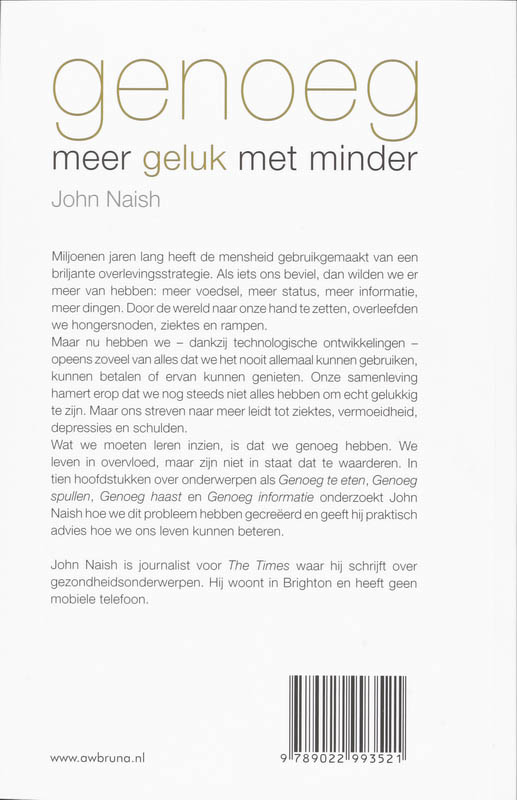 Achterkant van Genoeg