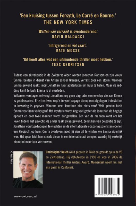 Achterkant van Wetten van verraad