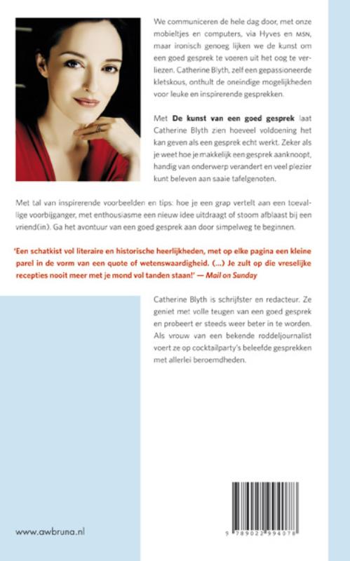 Achterkant van De kunst van een goed gesprek