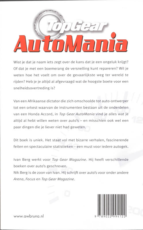Achterkant van Auto Mania