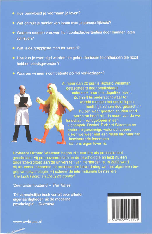 Achterkant van Quirkology
