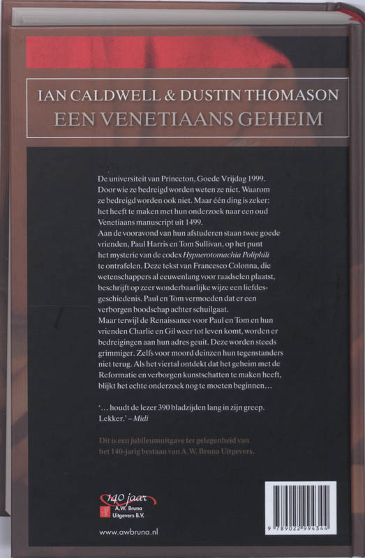 Achterkant van Een Venetiaans geheim