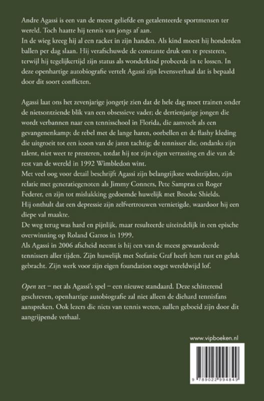 Achterkant van Open