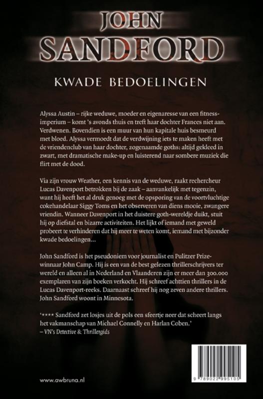 Achterkant van Kwade bedoelingen