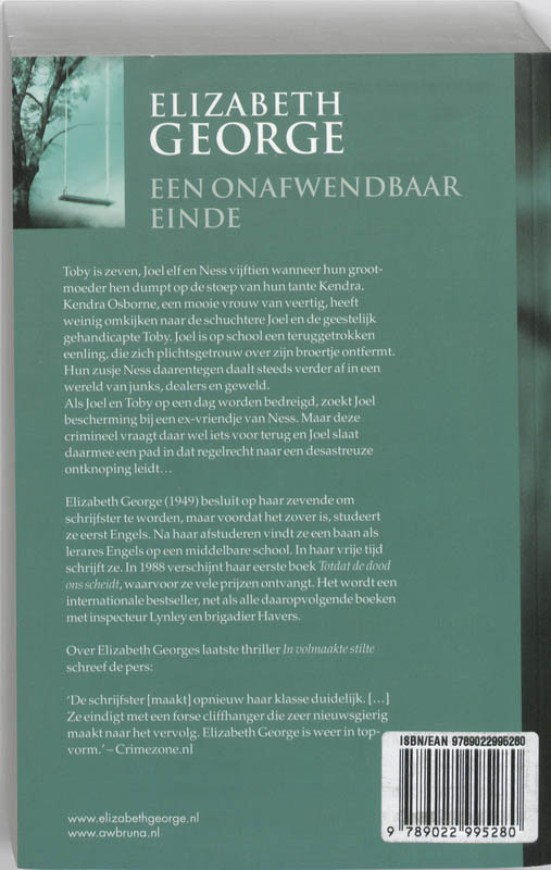 Achterkant van Een onafwendbaar einde