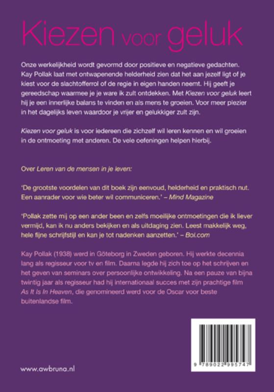 Achterkant van Kiezen voor geluk