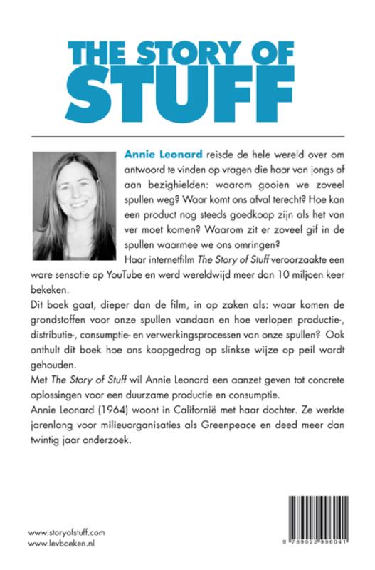 Achterkant van The story of stuff