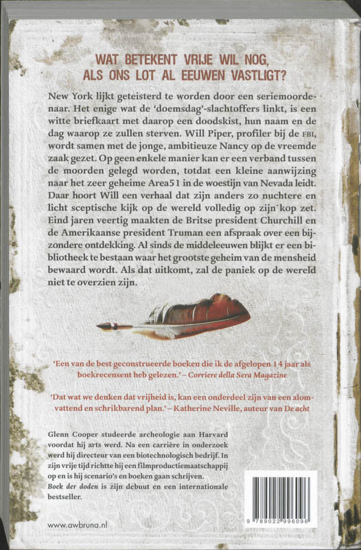 Achterkant van Boek der doden
