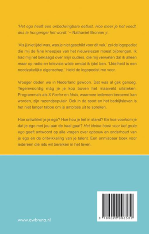 Achterkant van Het kleine boek voor het grote ego