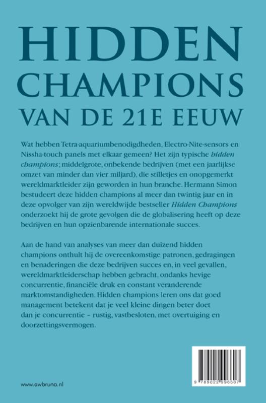 Achterkant van Hidden champions van de 21e eeuw