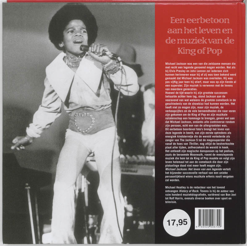 Achterkant van Michael Jackson - Het leven van een legende