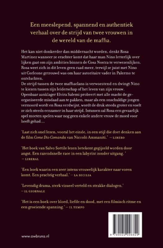 Achterkant van Donkerder dan middernacht