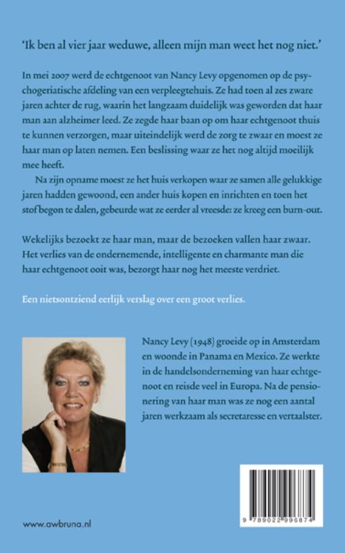 Achterkant van Weduwe met echtgenoot