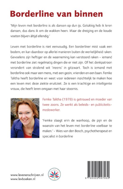 Achterkant van Borderline van binnen