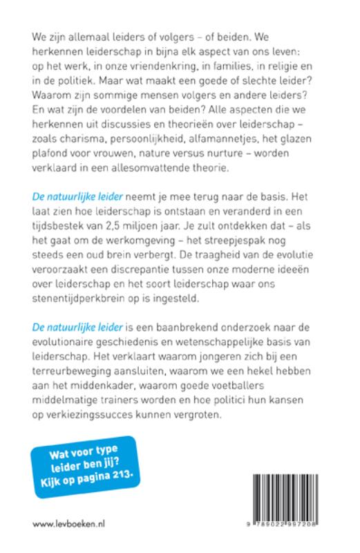 Achterkant van De natuurlijke leider
