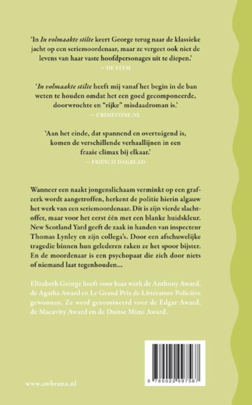 Achterkant van In volmaakte stilte