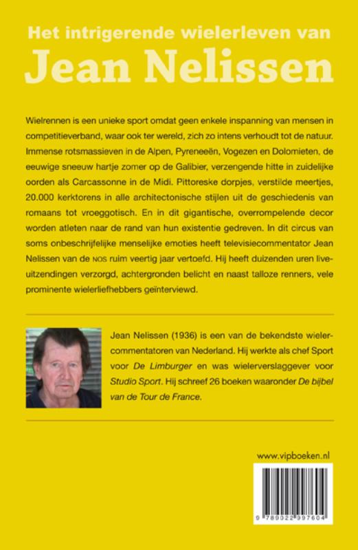 Achterkant van Het intrigerende wielerleven van Jean Nelissen
