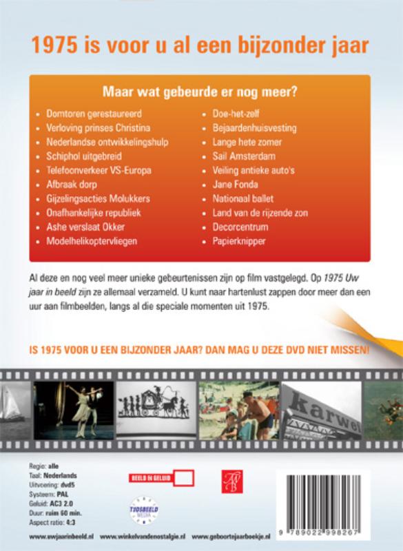Achterkant van 1975 Uw jaar in beeld