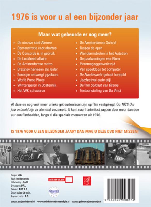 Achterkant van 1976 Uw jaar in beeld