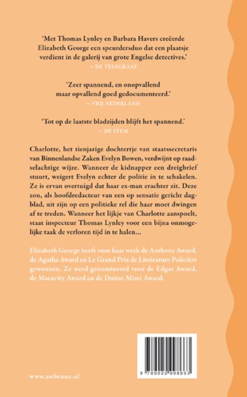 Achterkant van In handen van de vijand