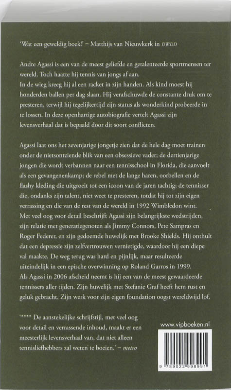 Achterkant van Open