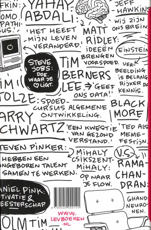 Achterkant van Het begint met een idee