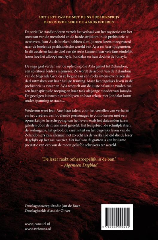 Achterkant van Het lied van de grotten