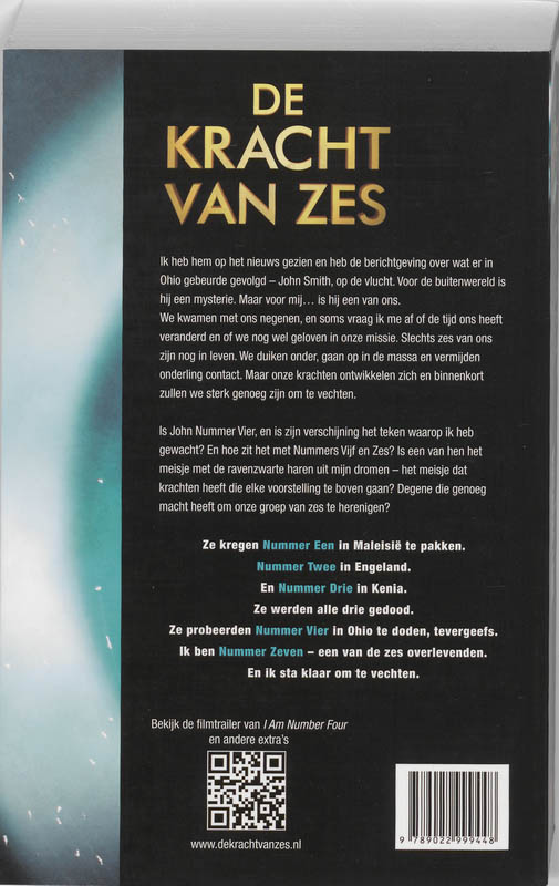 Achterkant van De kracht van Zes