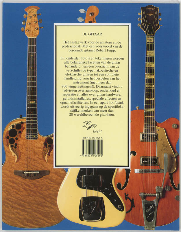 Achterkant van De gitaar