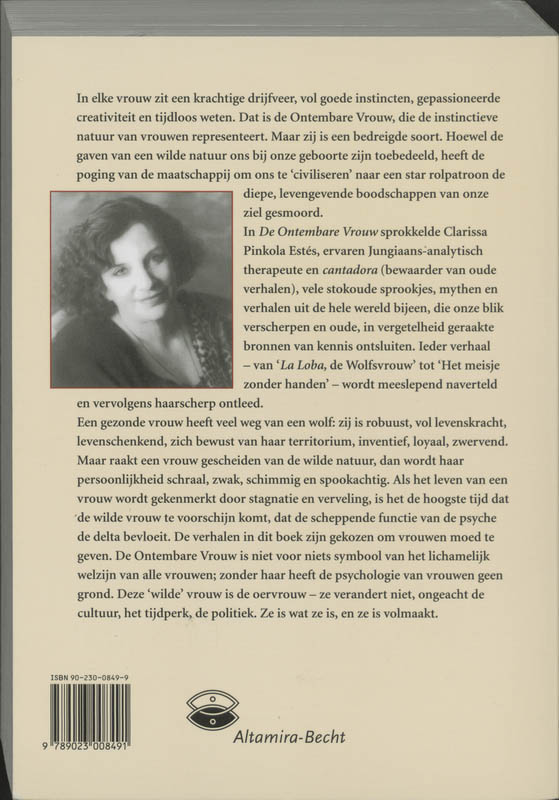 Achterkant van De ontembare vrouw als archetype in mythen en verhalen