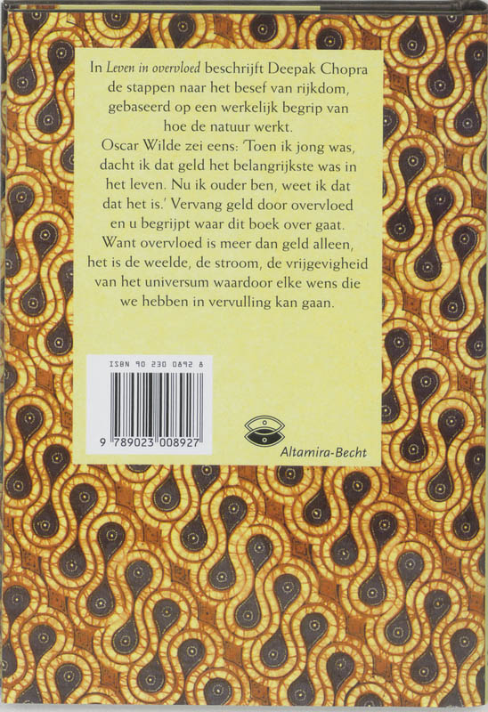 Achterkant van Leven in overvloed