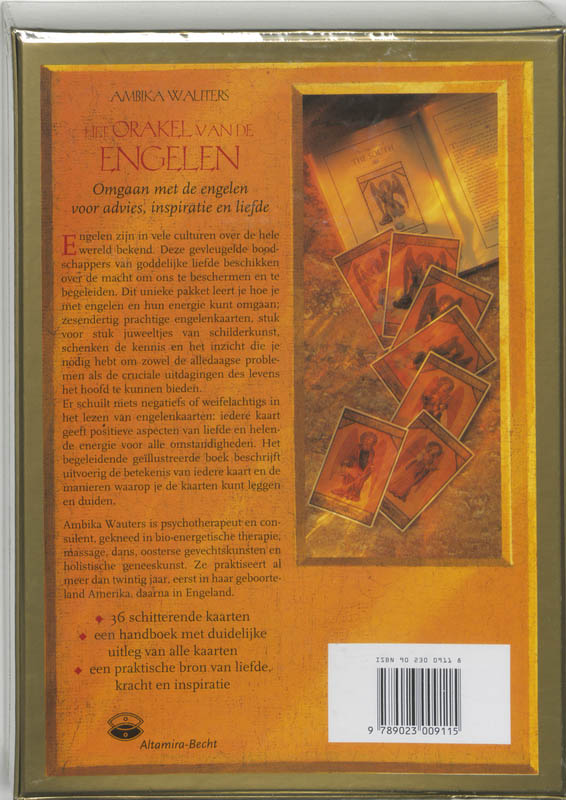 Achterkant van Het orakel van de engelen