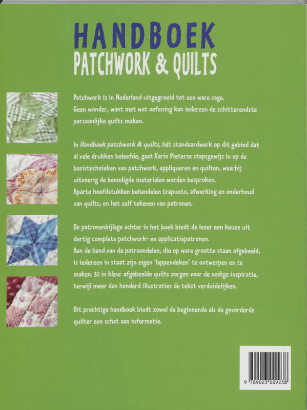 Achterkant van Handboek voor patchwork & quilts