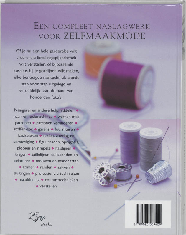Achterkant van Handboek naaitechnieken
