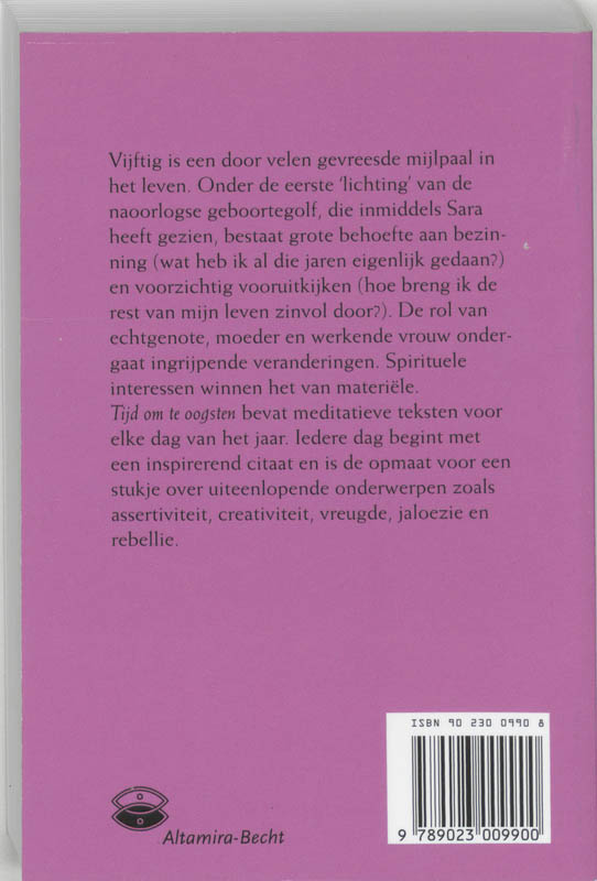 Achterkant van Tijd om te oogsten