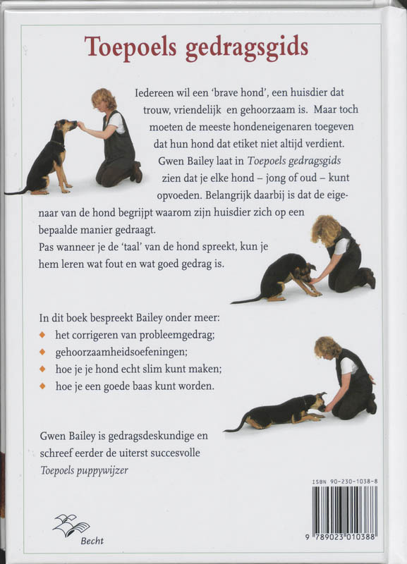 Achterkant van Toepoels gedragsgids