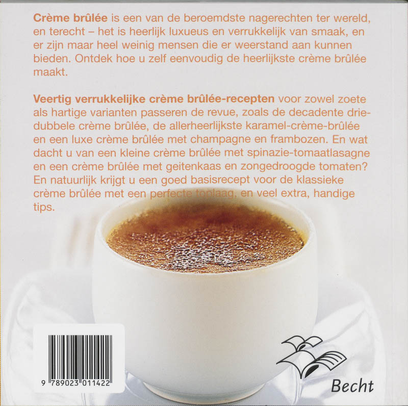 Achterkant van Creme brulee!