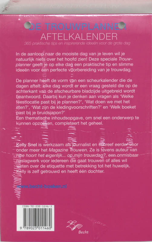 Achterkant van De trouwplanner
