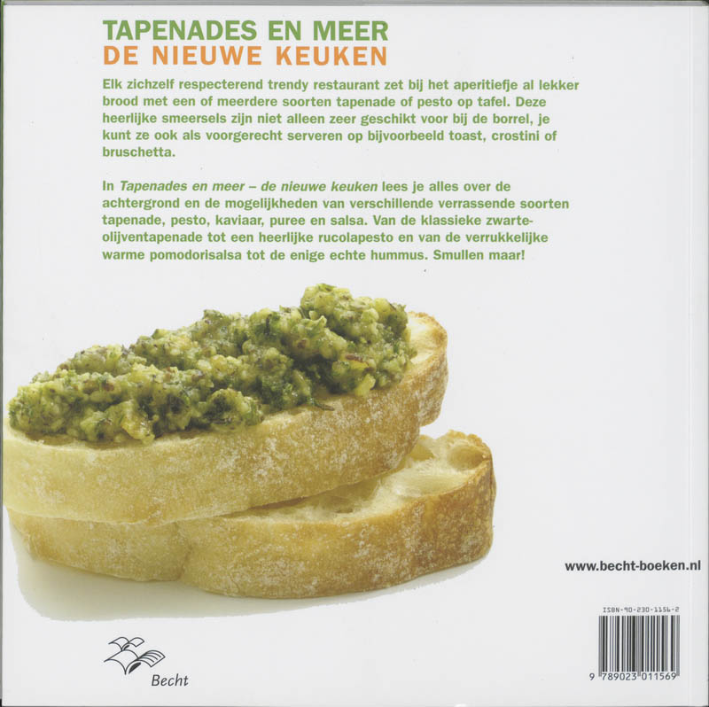 Achterkant van Tapenades en meer