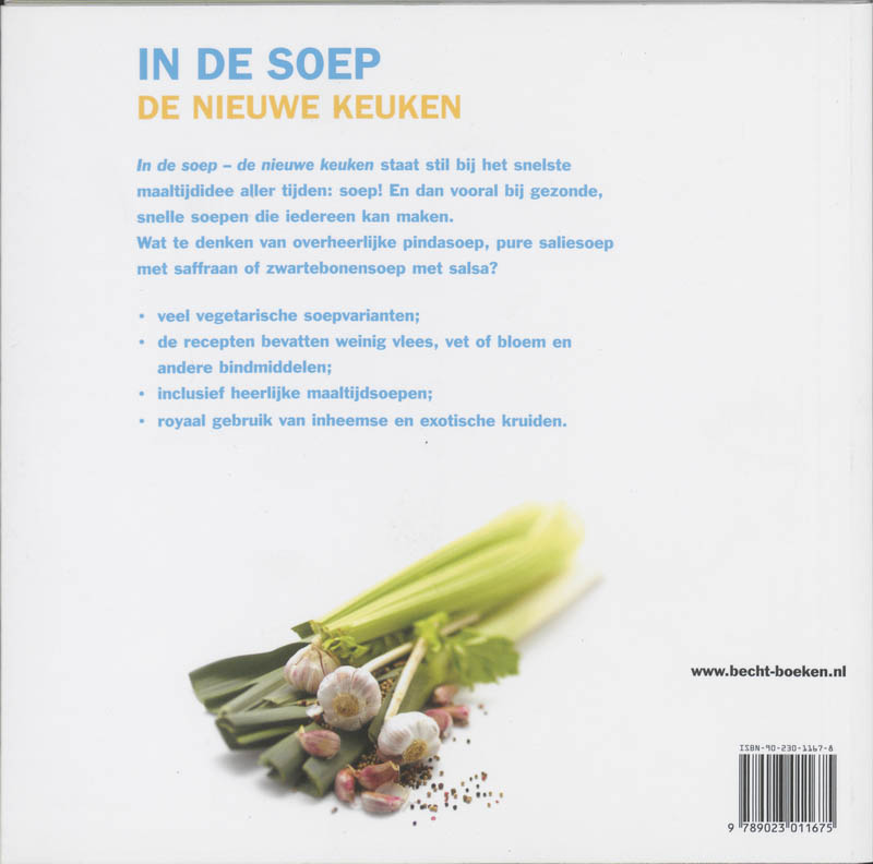 Achterkant van In de soep