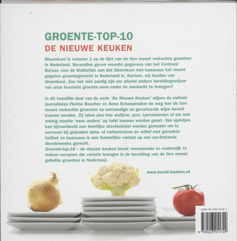 Achterkant van Groenten top-10