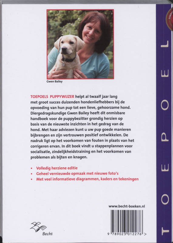 Achterkant van Toepoels nieuwe puppywijzer