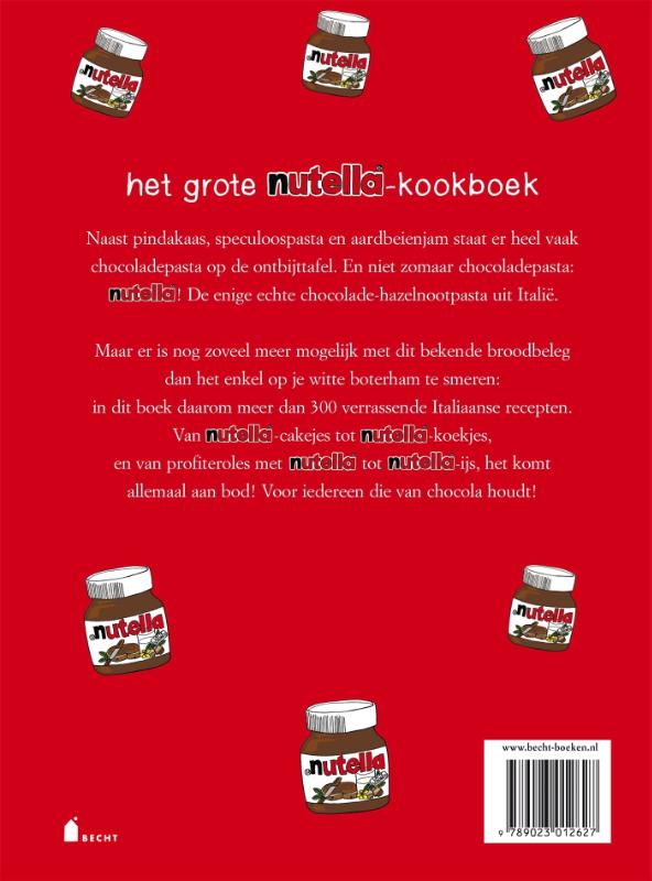 Achterkant van Het grote Nutella-kookboek