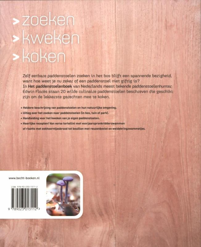 Achterkant van Het paddenstoelenboek