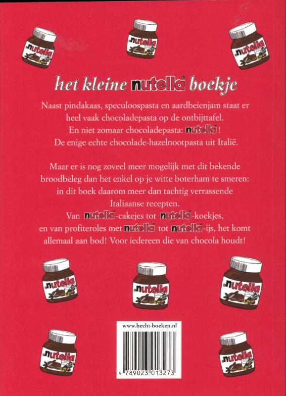 Achterkant van Het kleine Nutella boekje