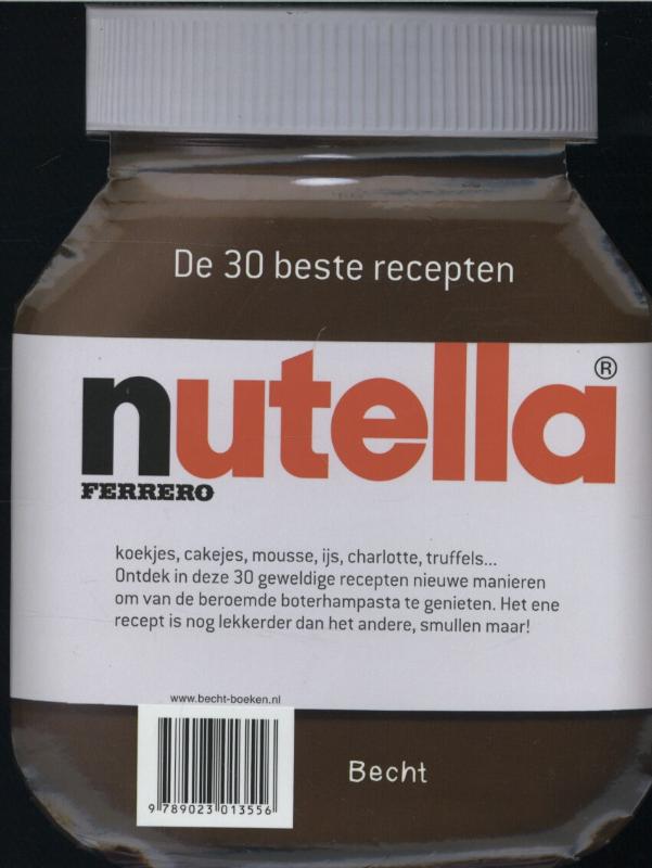 Achterkant van Nutella