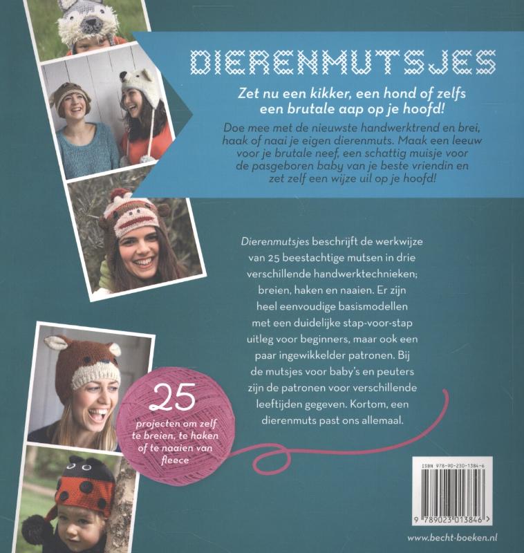 Achterkant van Dierenmutsjes