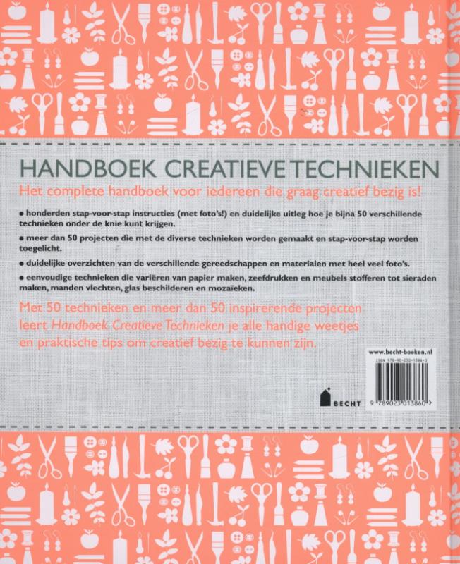 Achterkant van Handboek creatieve technieken